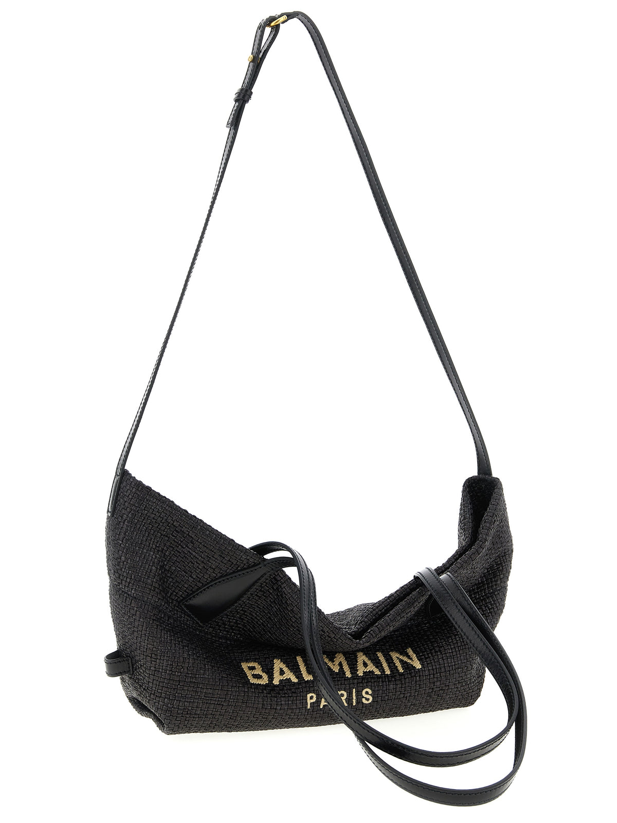Track Small Raffia & Leather Tote Bag