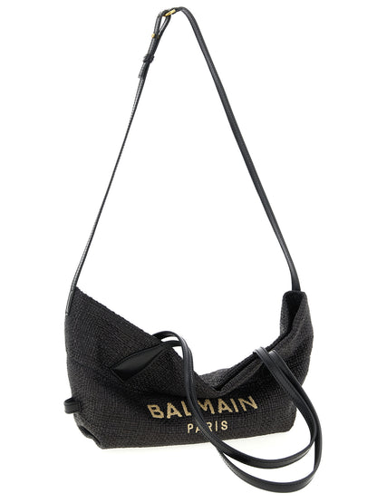 Track Small Raffia & Leather Tote Bag