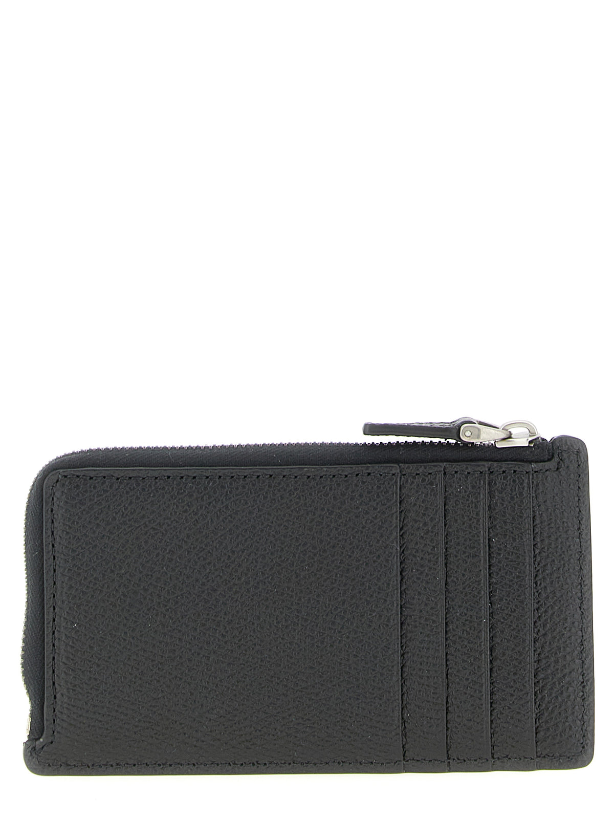 Zip Around Card Case in Grained Leather